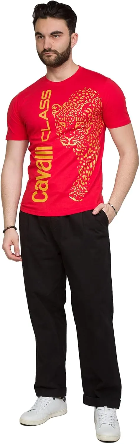 Signature Leopard Print Fashion T-Shirt- for Mens