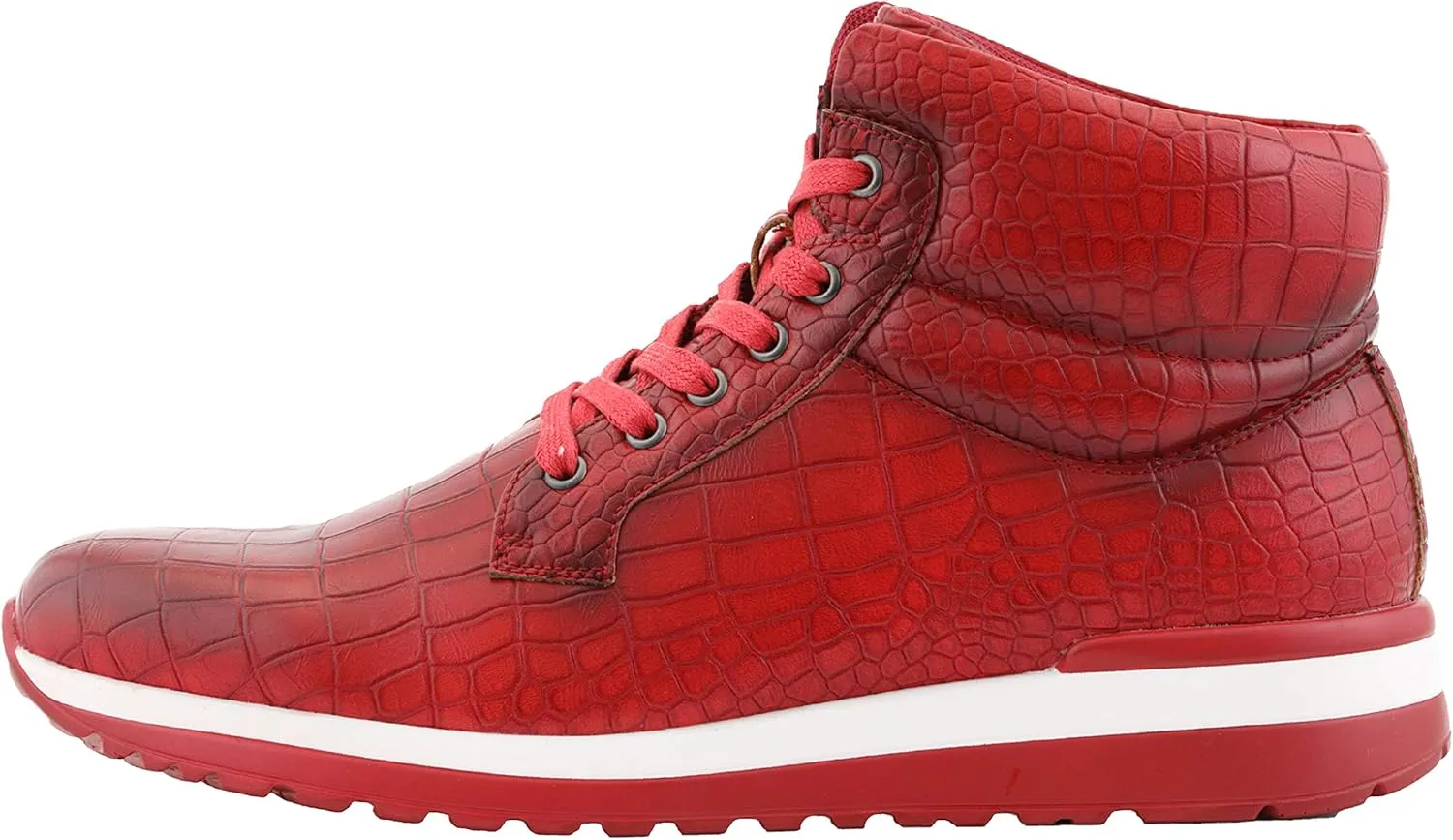 Sio Maverick and Ryder - Men's Sneakers, Low Top and High Top Sneaker Boots - Casual Crocodile Print Sneakers for Men, Stylish Fashion Sneakers for Men