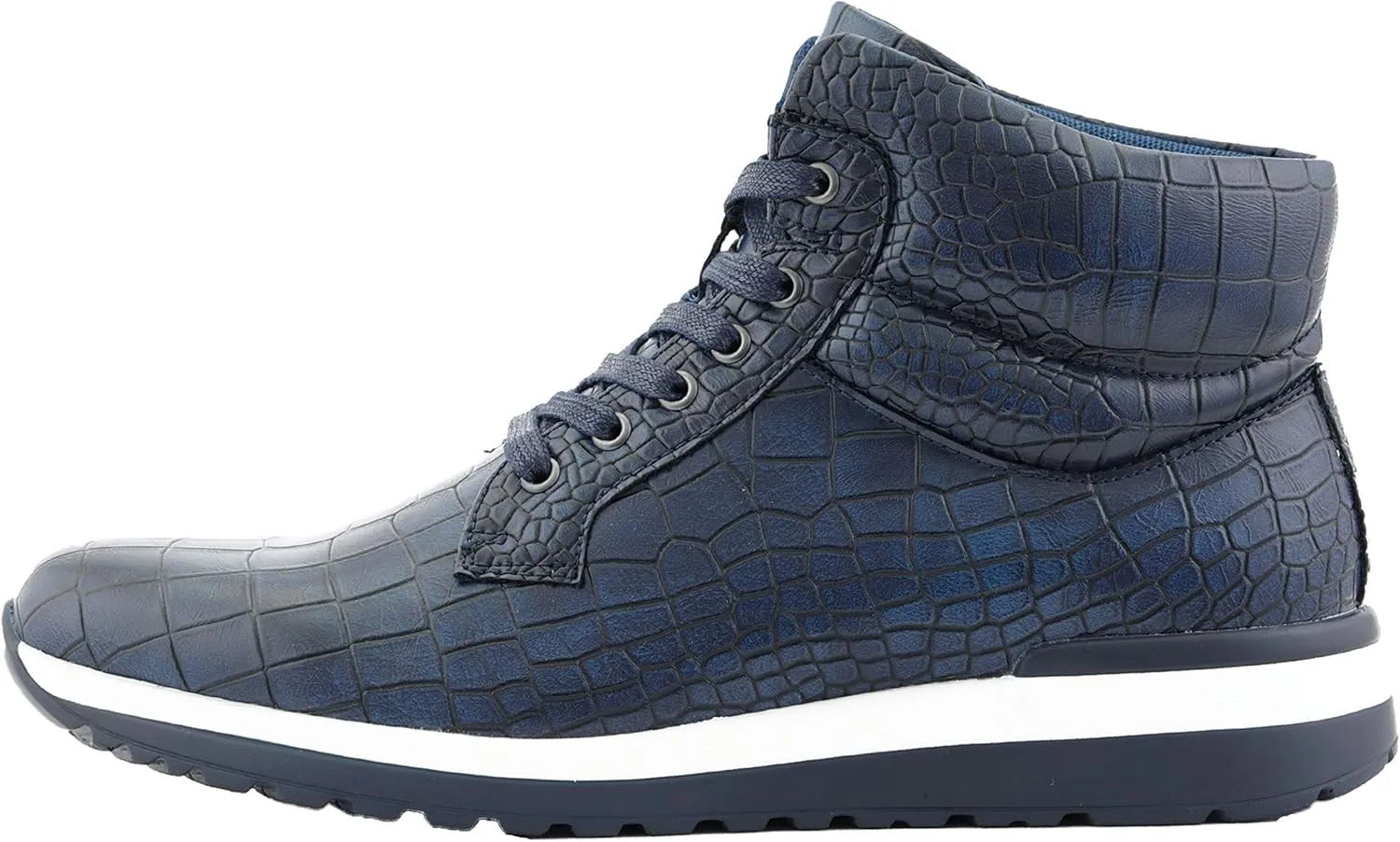 Sio Maverick and Ryder - Men's Sneakers, Low Top and High Top Sneaker Boots - Casual Crocodile Print Sneakers for Men, Stylish Fashion Sneakers for Men