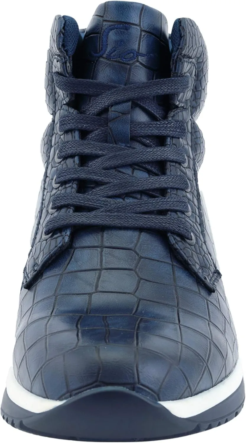 Sio Maverick and Ryder - Men's Sneakers, Low Top and High Top Sneaker Boots - Casual Crocodile Print Sneakers for Men, Stylish Fashion Sneakers for Men