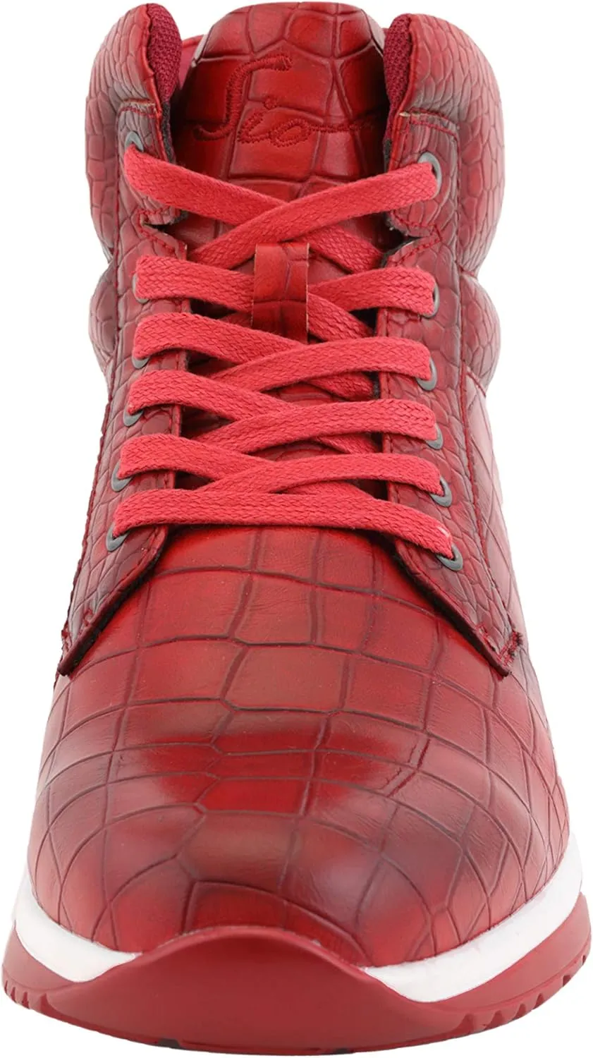 Sio Maverick and Ryder - Men's Sneakers, Low Top and High Top Sneaker Boots - Casual Crocodile Print Sneakers for Men, Stylish Fashion Sneakers for Men