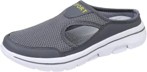 Slip On for Womens&Mens Mules Lightweight Light Open Back Shoes Comfort Orthopedic Walking Shoes Breathable Non Slip Closed Toe Slides Casual Support Slippers Sports Outdoor Sandals Sneakers