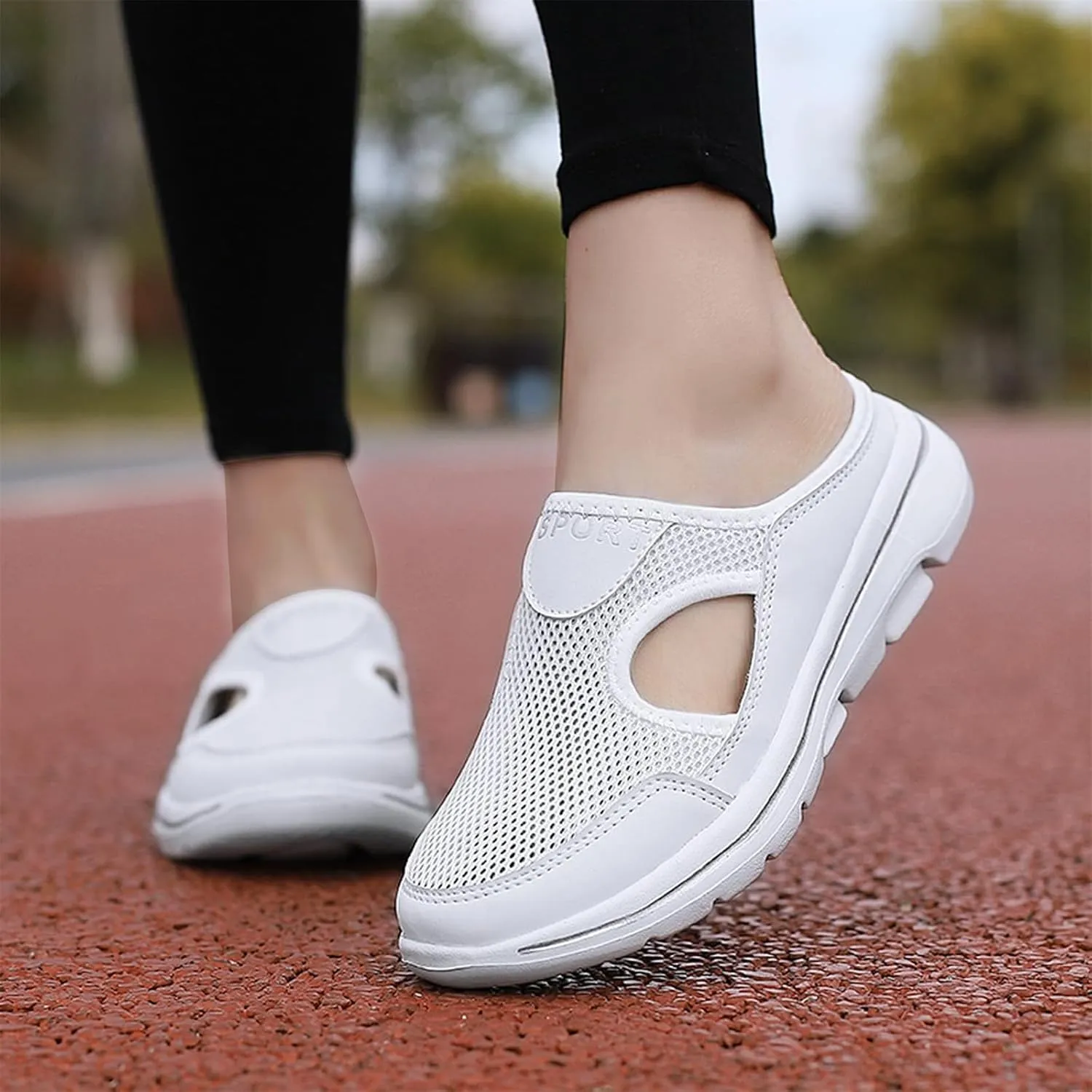 Slip On for Womens&Mens Mules Lightweight Light Open Back Shoes Comfort Orthopedic Walking Shoes Breathable Non Slip Closed Toe Slides Casual Support Slippers Sports Outdoor Sandals Sneakers