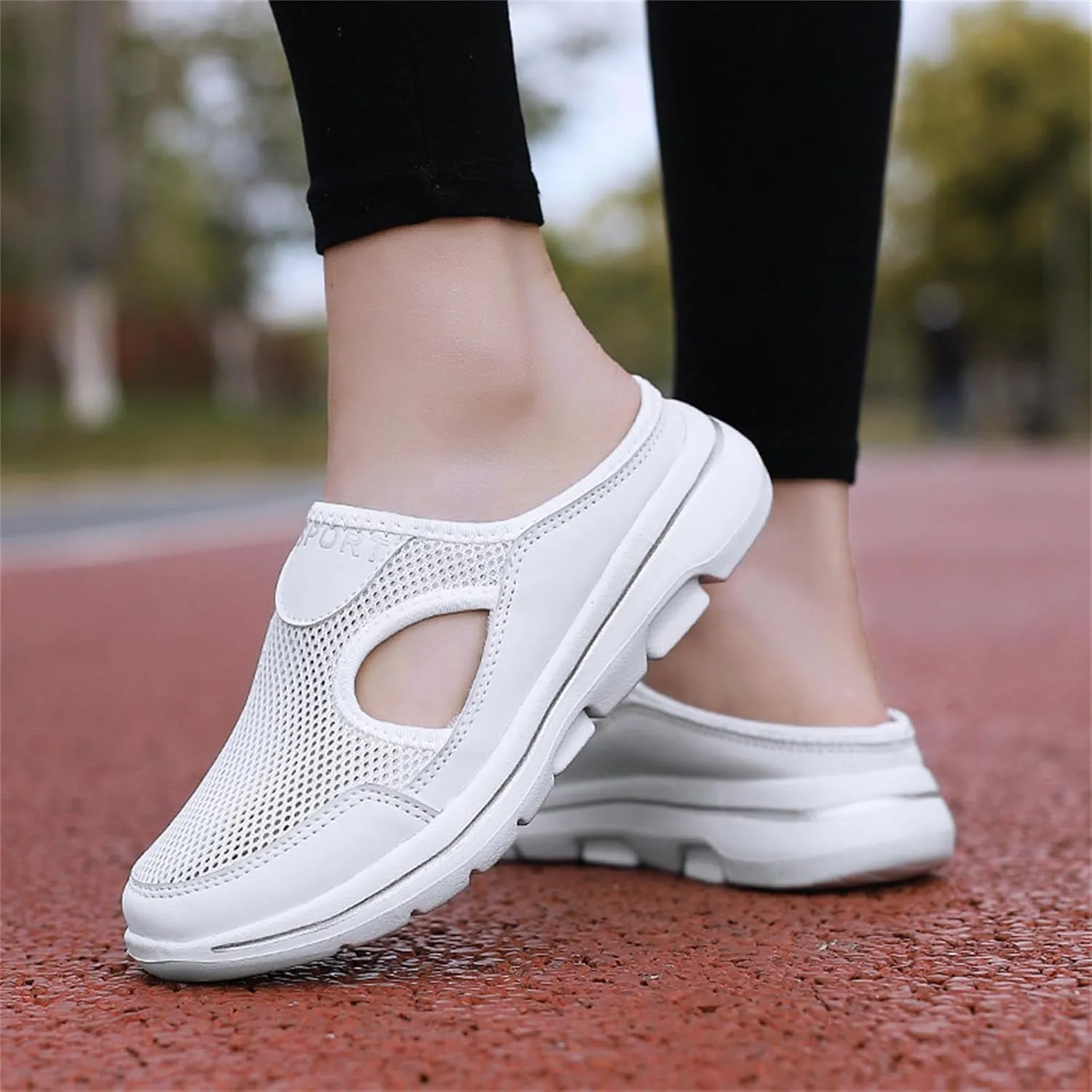 Slip On for Womens&Mens Mules Lightweight Light Open Back Shoes Comfort Orthopedic Walking Shoes Breathable Non Slip Closed Toe Slides Casual Support Slippers Sports Outdoor Sandals Sneakers
