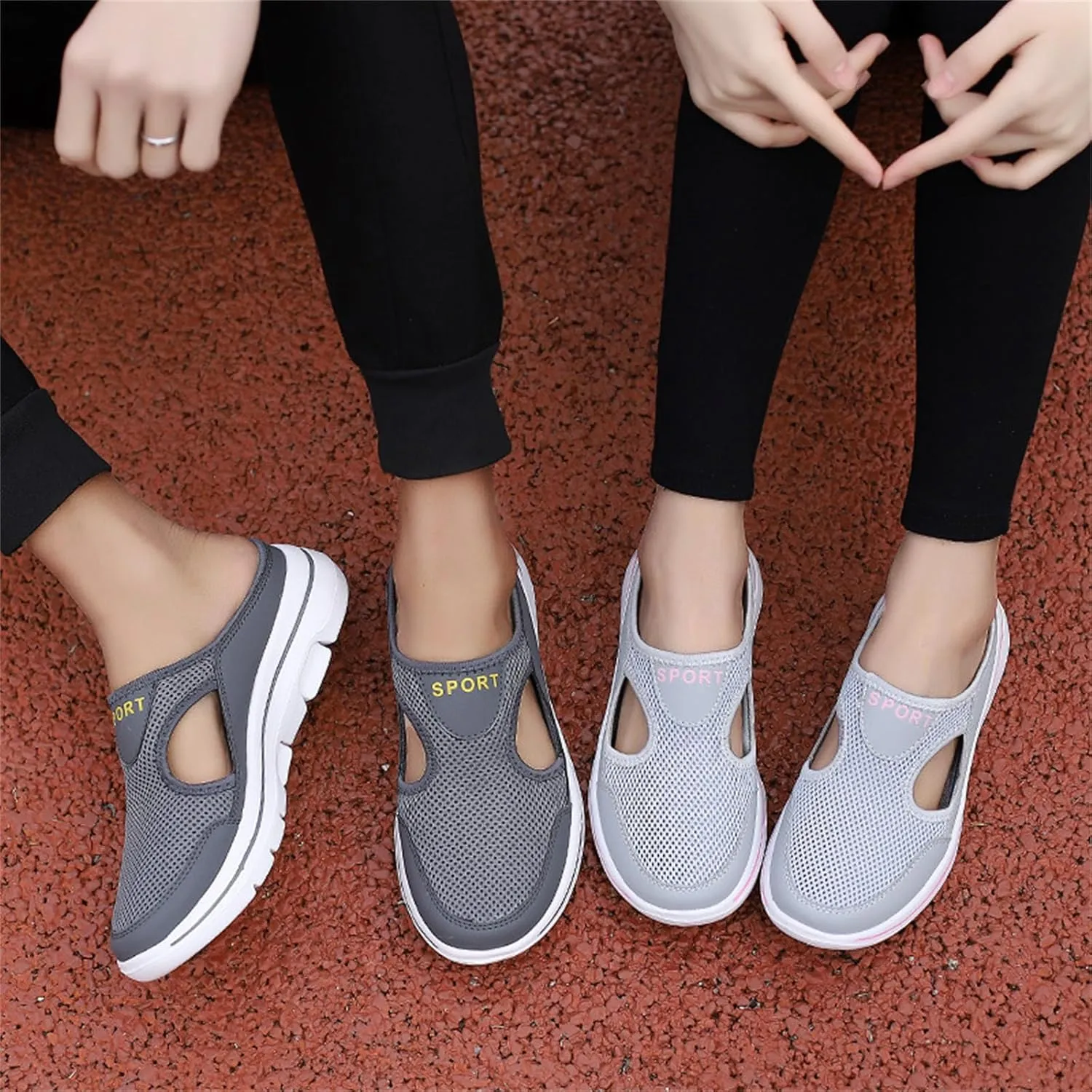 Slip On for Womens&Mens Mules Lightweight Light Open Back Shoes Comfort Orthopedic Walking Shoes Breathable Non Slip Closed Toe Slides Casual Support Slippers Sports Outdoor Sandals Sneakers