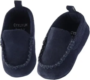 Soft Sole Baby Loafers Boys Girls Suede Leather First Walking Shoes Infant Baby Dress shoes 3-18 Months