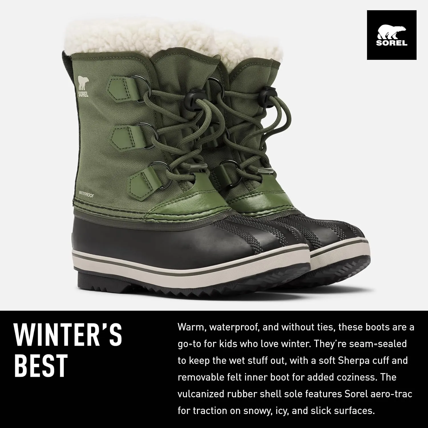 Sorel Kids Yoot Pac Nylon Snow Boots