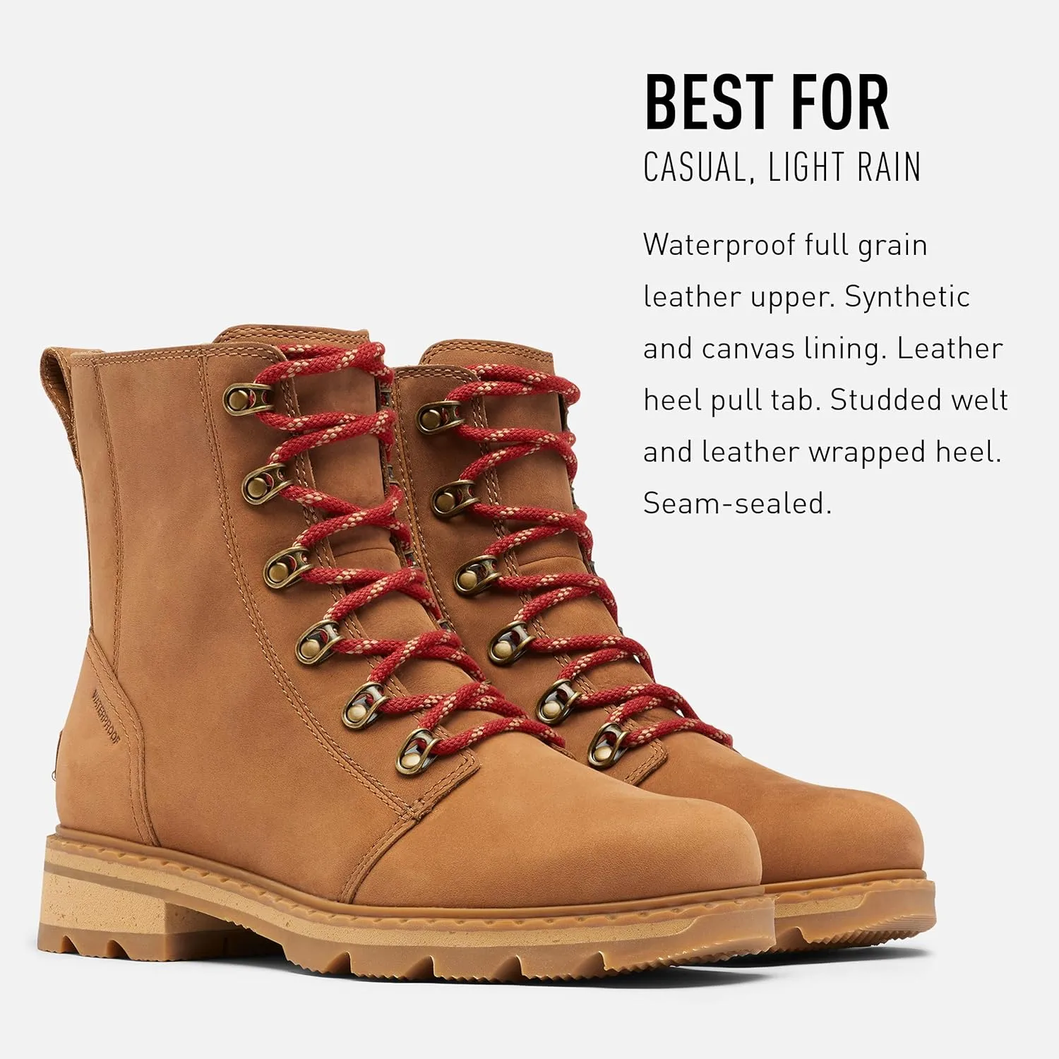 Sorel Women's Lennox Lace Rain Boot — Waterproof Leather Boots