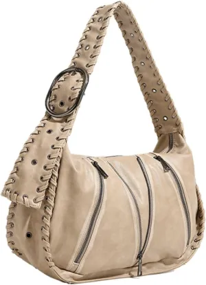 Studded Purse Large Tote Bag for Women Y2k Hobo Bag Vegan Leather Bag Red Purse Streetwear 2000s Purse