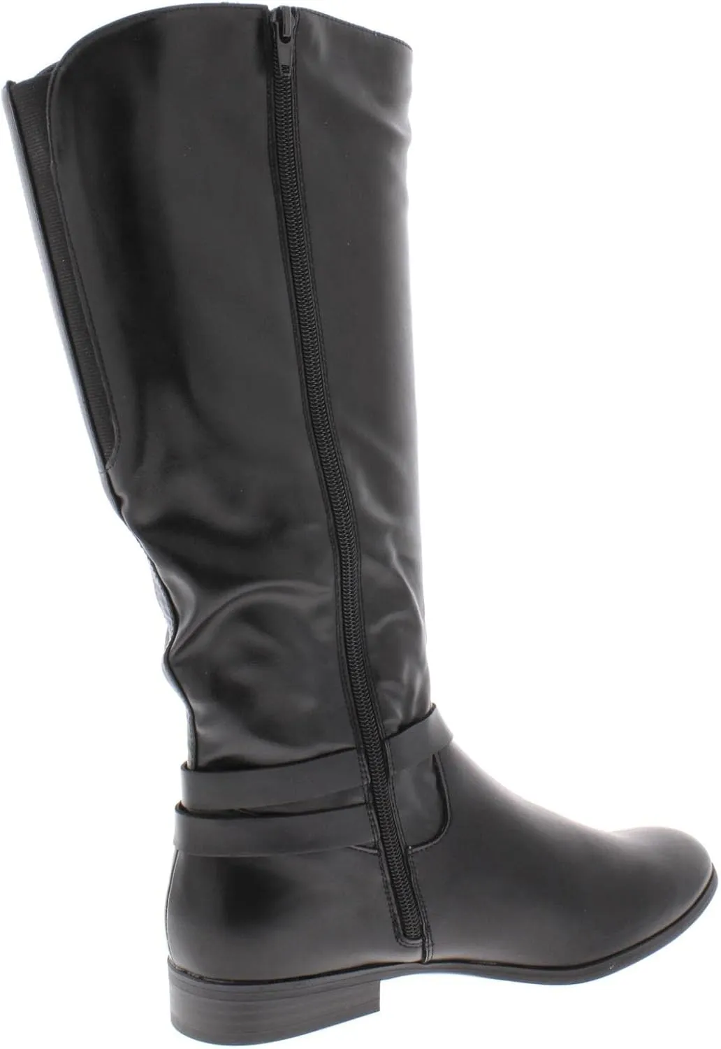 Style & Co. Womens Kindell Faux Leather Round Toe Riding Boots