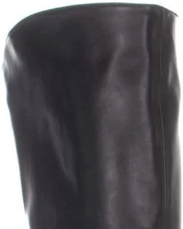 Style & Co. Womens Kindell Faux Leather Round Toe Riding Boots