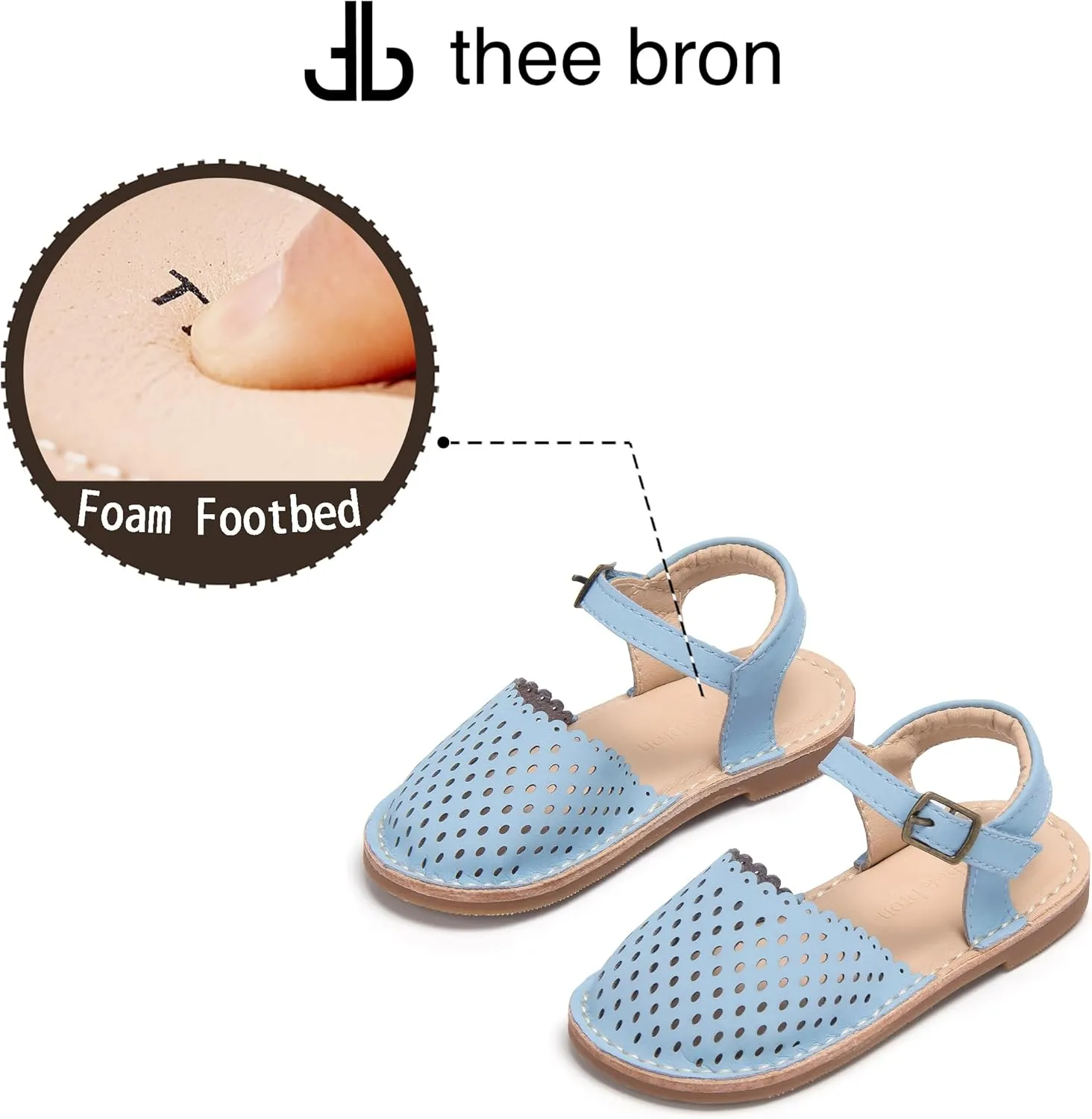 THEE BRON Girls Comfort Sandals Kids Shoes Sandals Filles Sandales