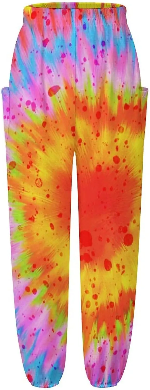 Tie Dye Yoga Bloomers Woman Hippie Harem Pants Elephant Pants Elastic Gym Yoga Clothes Casual Loose Sweatpants