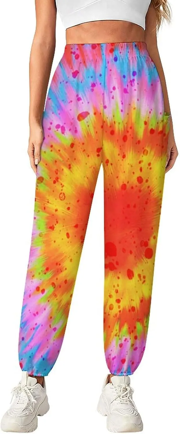 Tie Dye Yoga Bloomers Woman Hippie Harem Pants Elephant Pants Elastic Gym Yoga Clothes Casual Loose Sweatpants