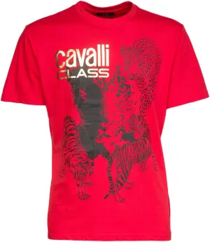 Tiger Leopard Motif Fashion T-Shirt- for Mens