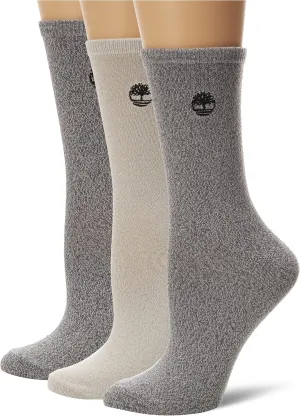 Timberland Women's Ribbed Supersoft Crew Socks (3 Pairs)