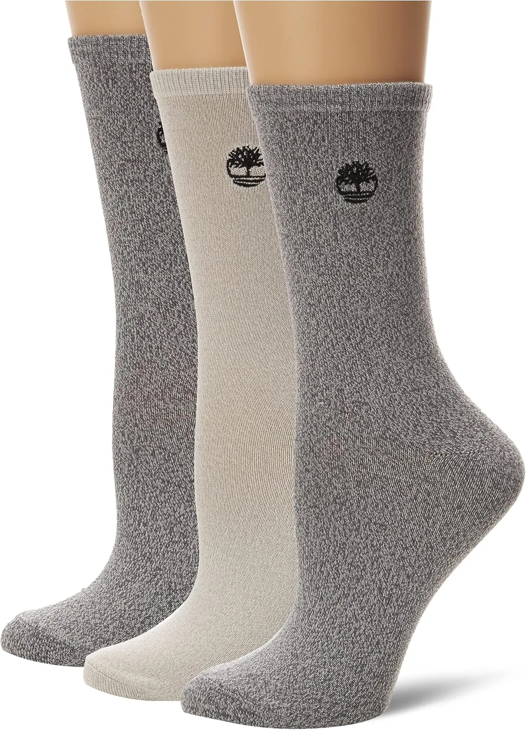 Timberland Women's Ribbed Supersoft Crew Socks (3 Pairs)