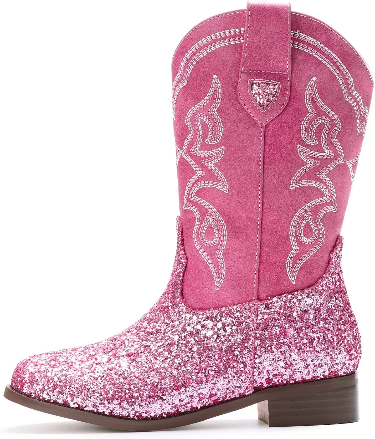 Toddler Girls Cowboy Boots - Cowgirl Western Boot for Kids Mid Calf Riding Shoes Little Kid/Big Kid