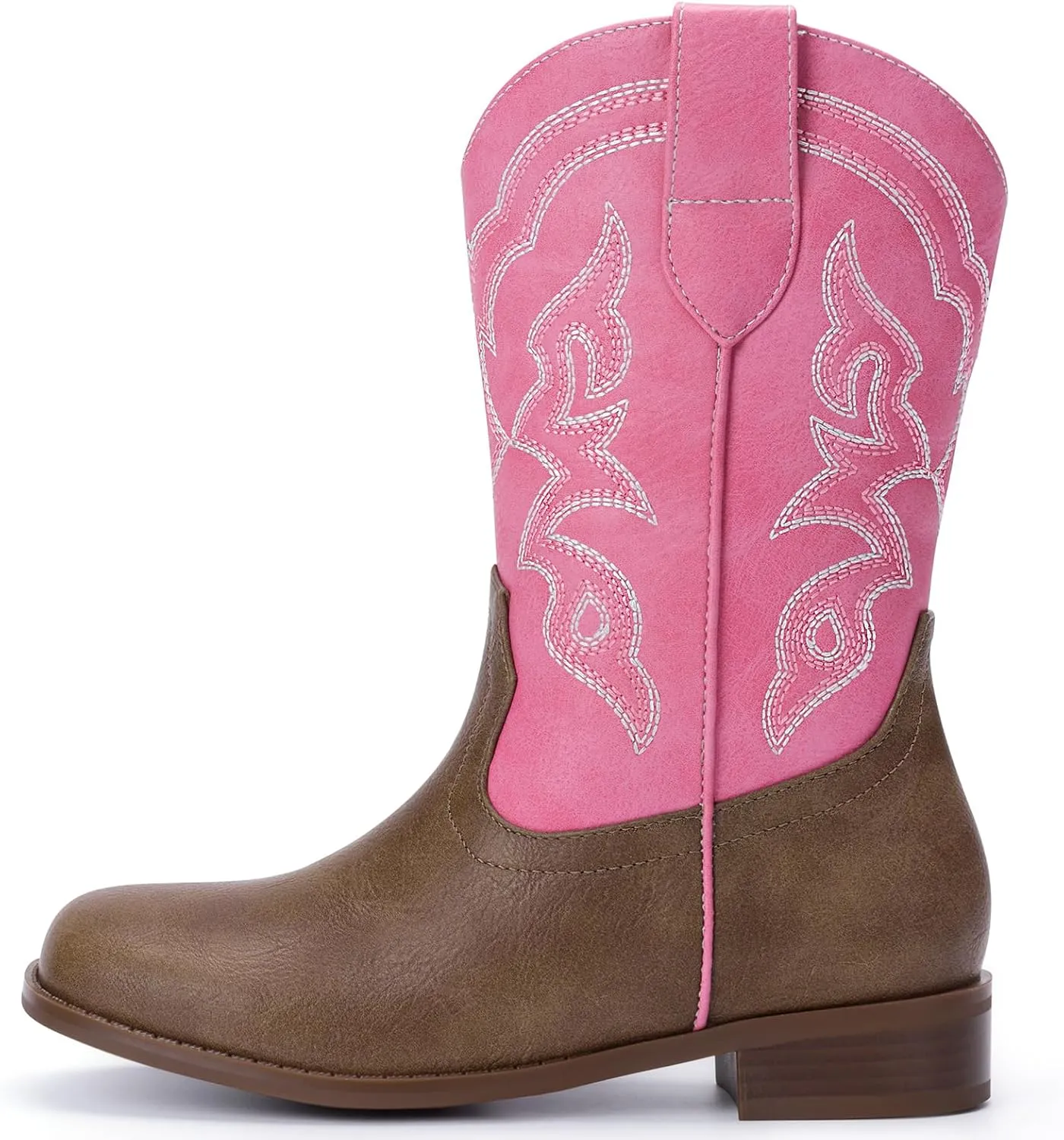 Toddler Girls Cowboy Boots - Cowgirl Western Boot for Kids Mid Calf Riding Shoes Little Kid/Big Kid