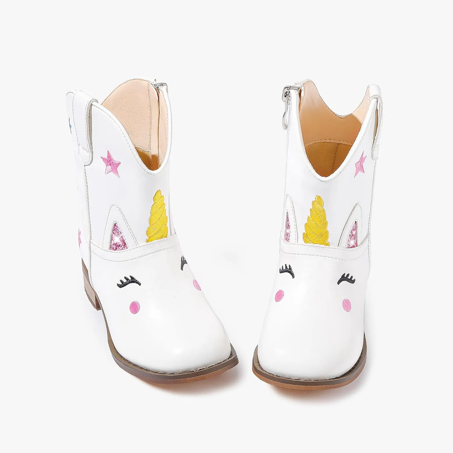 Toddler Girls Cowgirl Boots Cowboy Boots for Boys Little Kids Boot Animal Zipper Ankle Western Riding Shoes Birthday Party Wedding