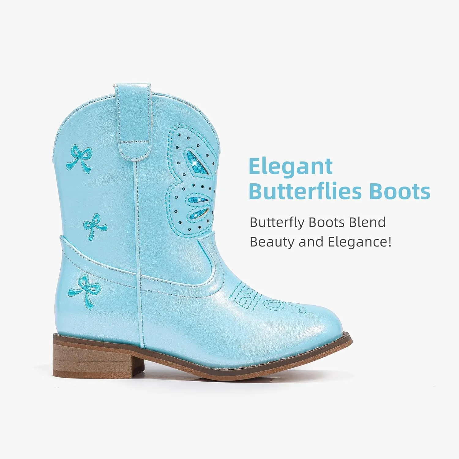 Toddler Girls Cowgirl Boots Cowboy Boots for Boys Little Kids Boot Animal Zipper Ankle Western Riding Shoes Birthday Party Wedding