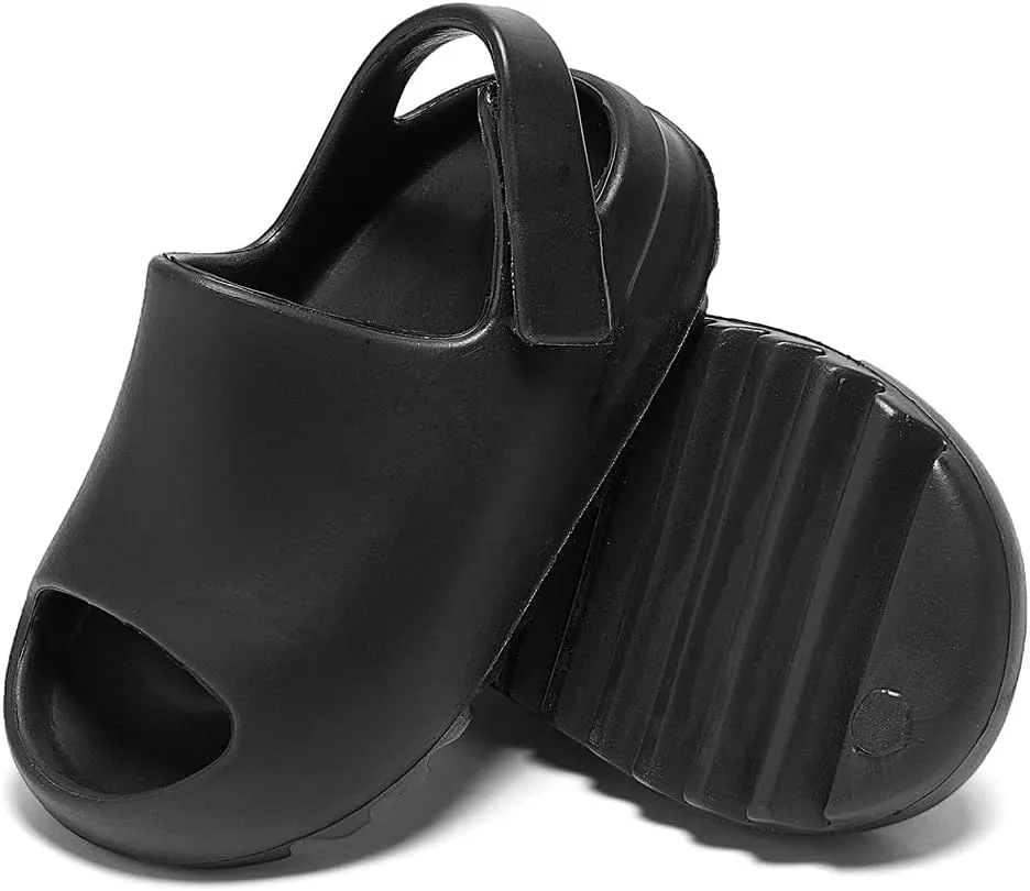 Toddler Little Kids Slides Sandals, Kid Summer Slip On Slides Sandals,Slippers with Strap Anti-slip Water Shoes，Indoor Outdoor Lightweight Slippers Sandals for Boys and Girls