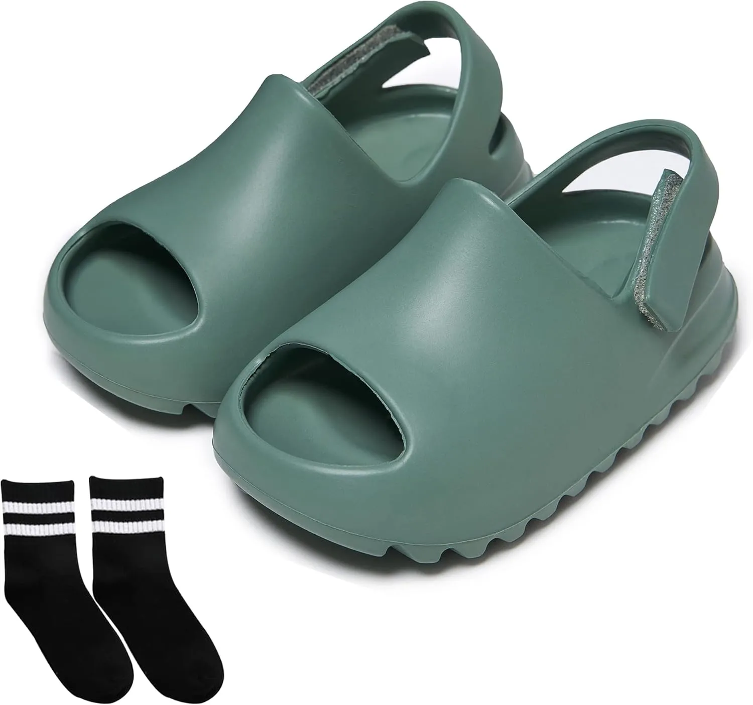 Toddler Slide sandals,Kid Summer Slip On Slides Sandals, Non-slip Open Toe Indoor Outdoor Sandals for Boys and Girls