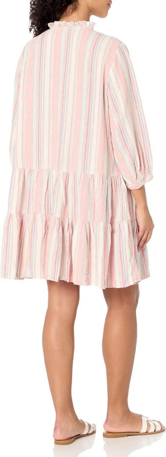Tommy Hilfiger Women's Long Sleeve Button Front Shirt Dress