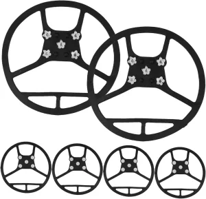 Toyvian Snowproof Your Shoes 6 Pack Ice Cleats for Boots and Shoes Non-Slip Crampons Universal Fit for Hiking and Skiing