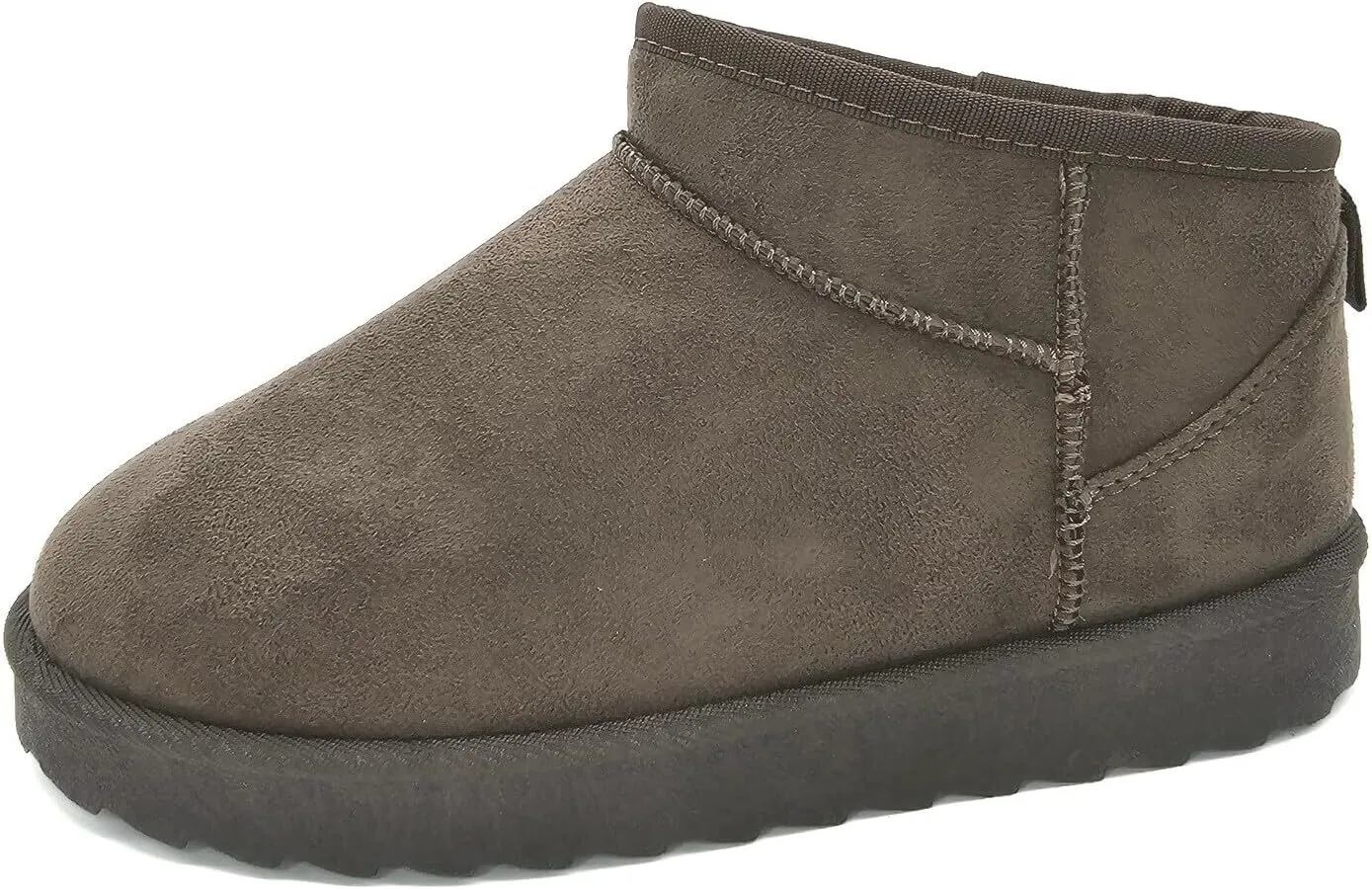 TruFox Womens Mini Boots Classic Faux Fur Lined Slip On Ankle Booties