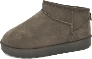 TruFox Womens Mini Boots Classic Faux Fur Lined Slip On Ankle Booties