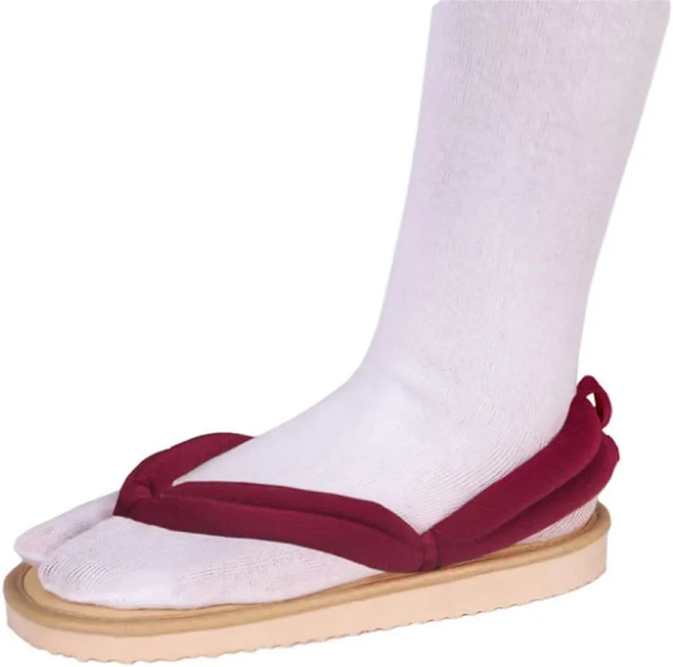 UZAIN Anime Kimetsu no Yaiba Cosplay Clog Shoes Kamado Tanjirou Shinobu Cosplay Sandal Prop Oshitari with Socks