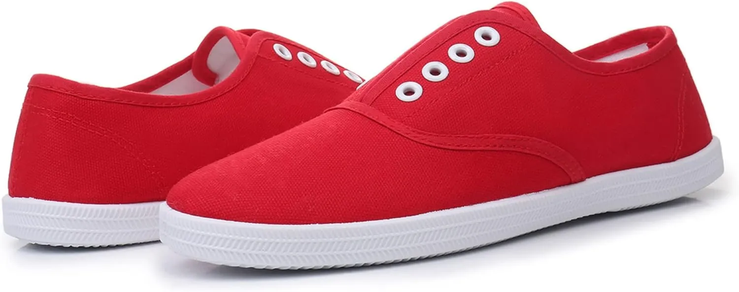 VenusCelia Women's Blaze Canvas Slip-On Sneaker