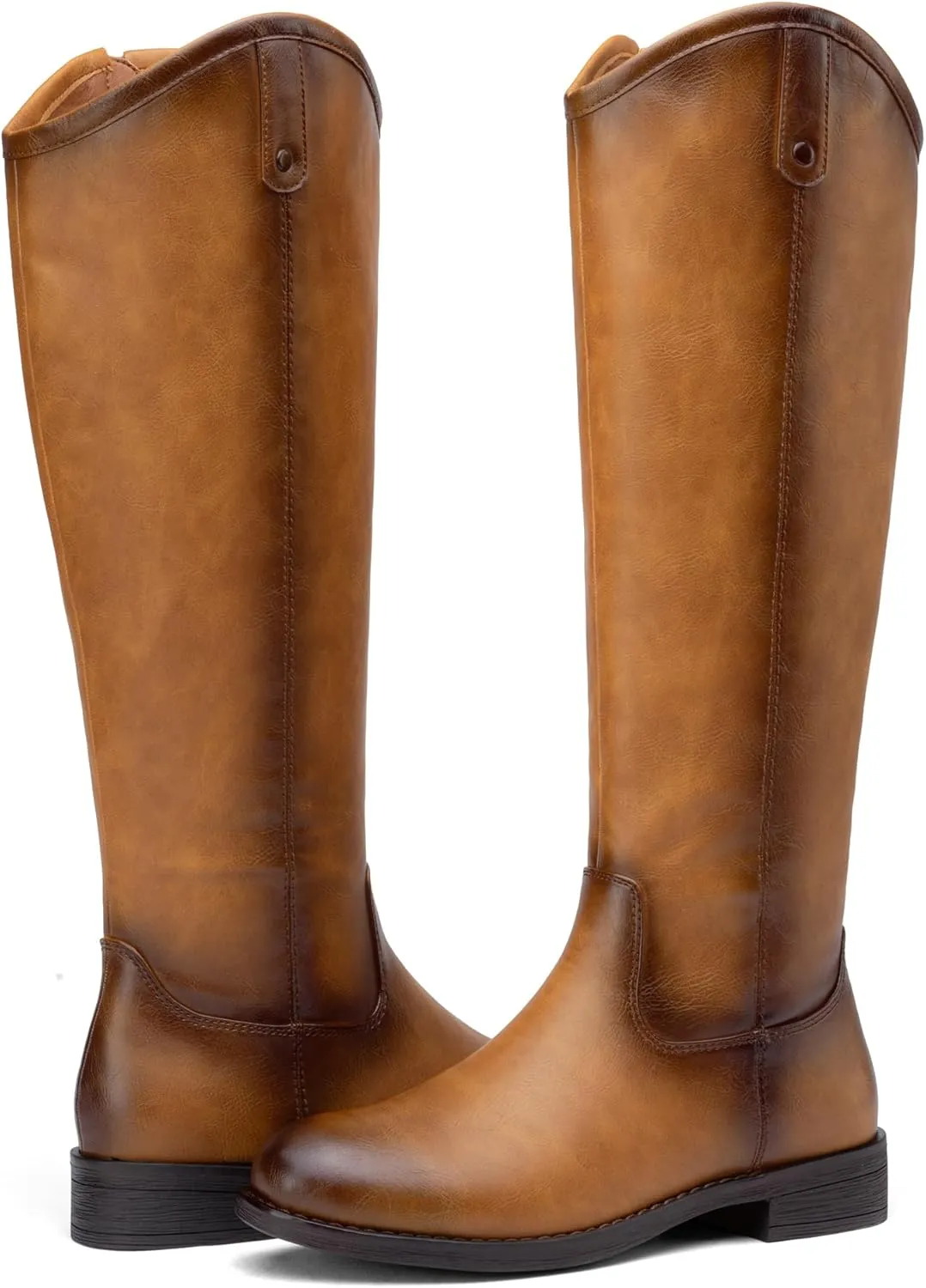 Vepose Women's Knee High Boots 956 Wide Calf Zipper Tall Fashion Boots