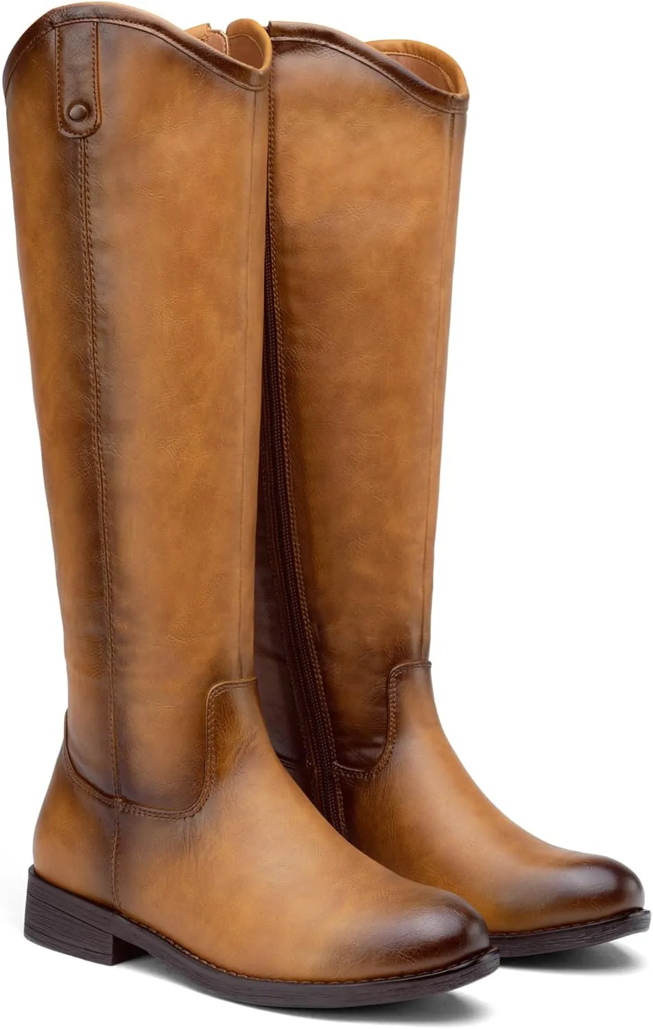 Vepose Women's Knee High Boots 956 Wide Calf Zipper Tall Fashion Boots