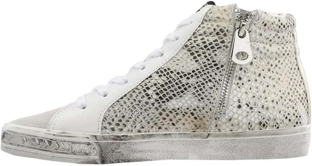 Vintage Havana Womens Kate High Lace Up Sneakers Shoes Casual - Grey