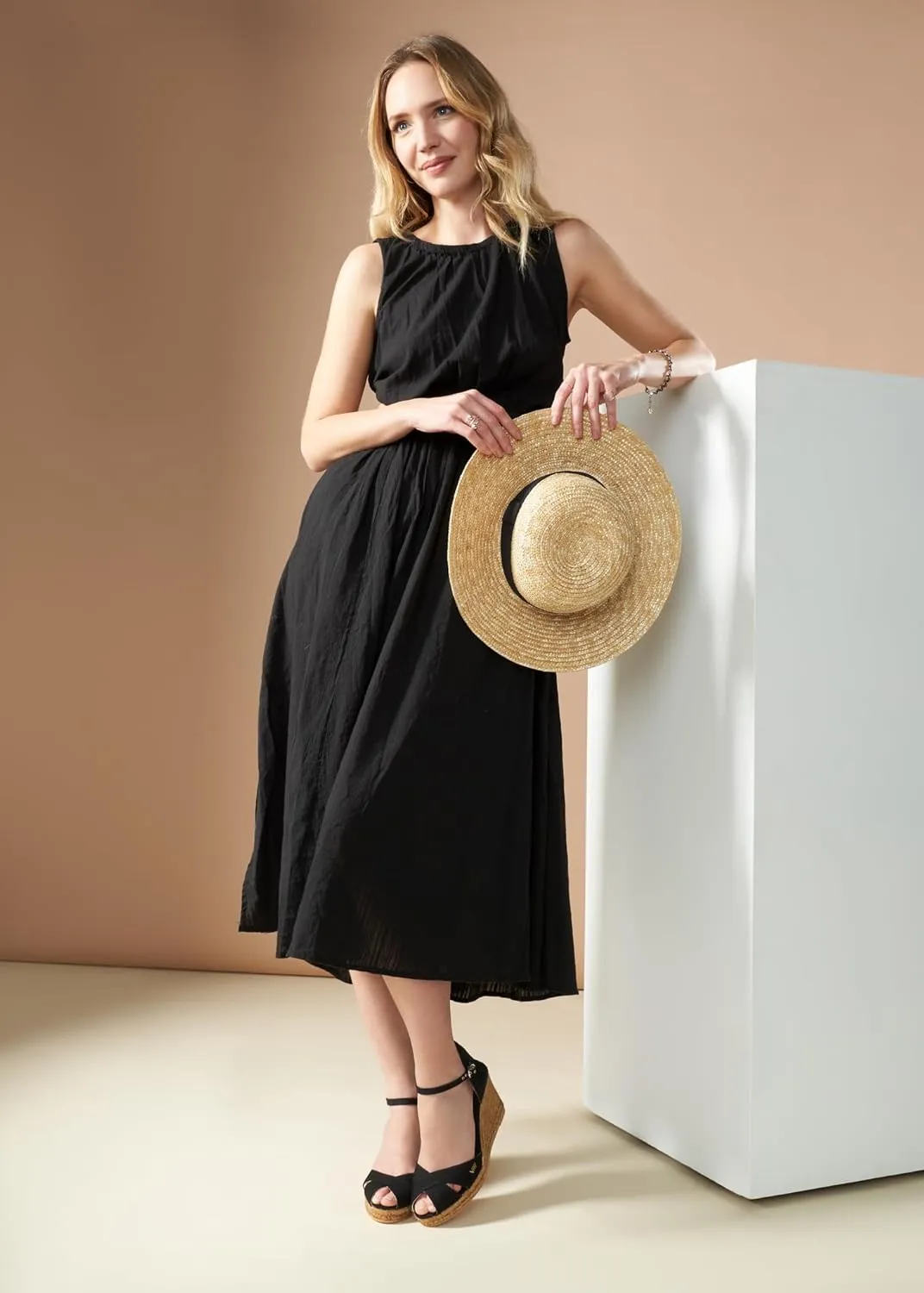 VISCATA Aiguablava Canvas Wedges with Ankle Strap