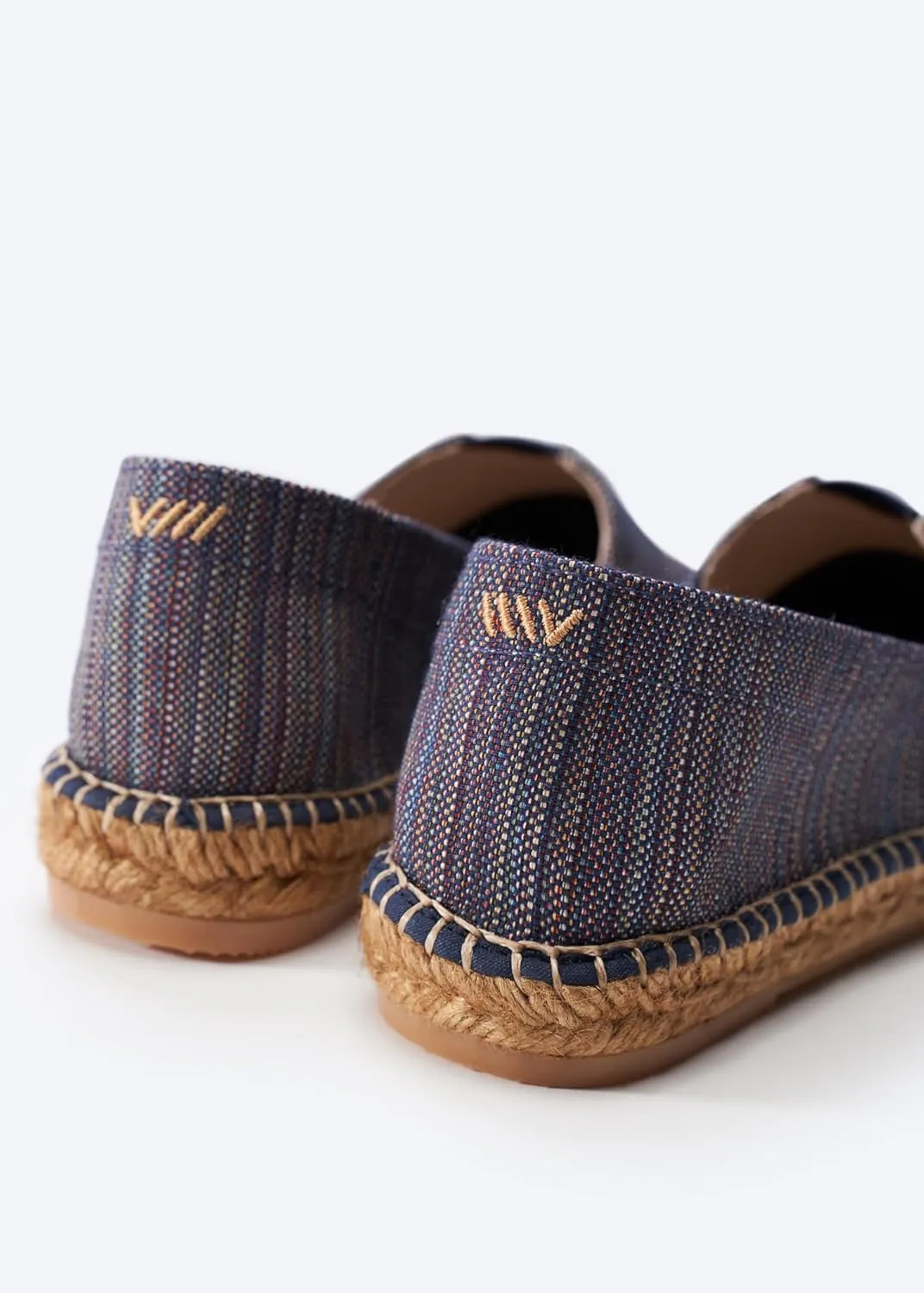 VISCATA Barceloneta Espadrille Canvas Women's Flat Slip On Shoes Handmade in Spain Fashionable Organic Cotton Canvas Lightweight Material with 100% Natural Jute Midsole for All Casual Occasions