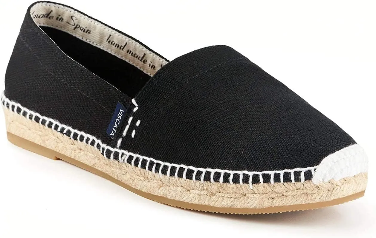VISCATA Begur Canvas Slip On Espadrilles Handmade 2 ½” Heel Men's Espadrilles with Breathable Cotton Canvas and 100% Natural Jute Insole for All Casual Occasions