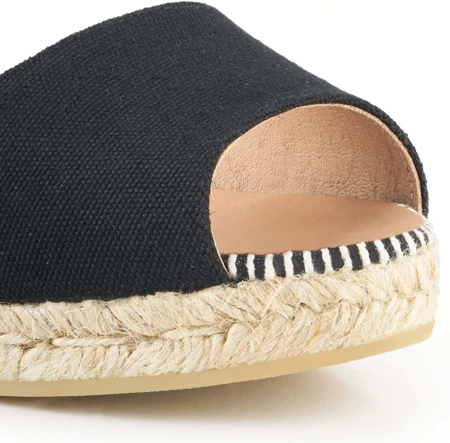 VISCATA Cavall Espadrille Canvas Low Wedges Spain Handmade 2” Heel Women's Open Toe Sandals with Breathable Organic Cotton Canvas and 100% Natural Jute Midsole for all Occasions: Casual, Work, Party