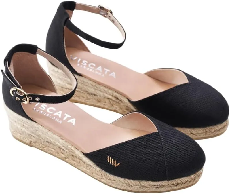 VISCATA Formiga Canvas Espadrille Sandal Wedges, Comfort and Style for Every Occasion, Size 5-12
