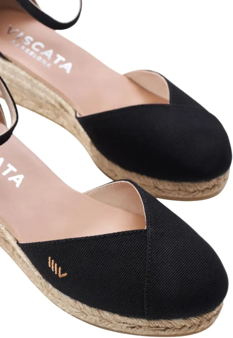 VISCATA Formiga Canvas Espadrille Sandal Wedges, Comfort and Style for Every Occasion, Size 5-12