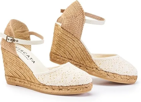 VISCATA Satuna Women's Sandals Espadrille Canvas Buckle Wedges