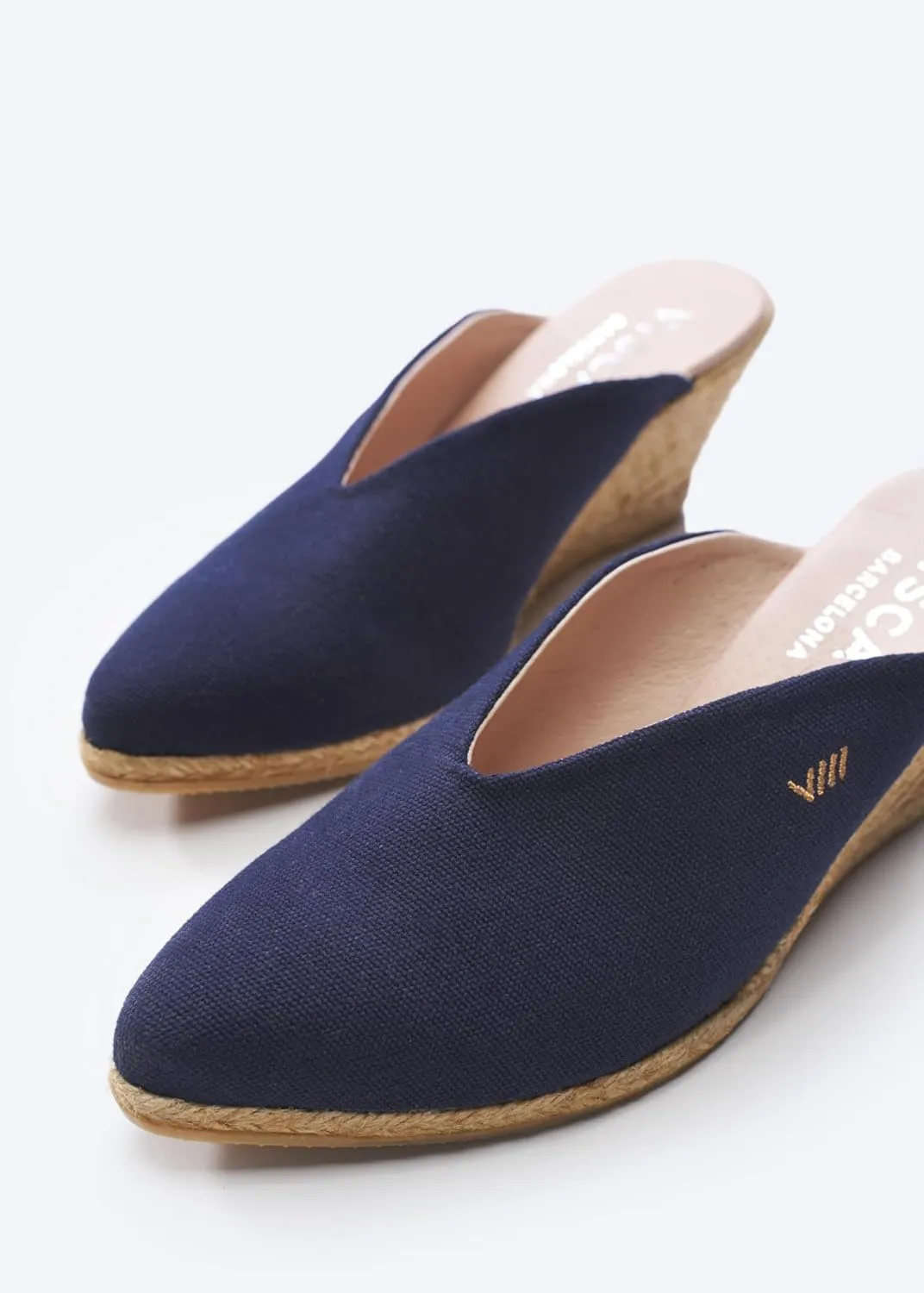 VISCATA Truja Women's Mule Espadrille Canvas Slip On