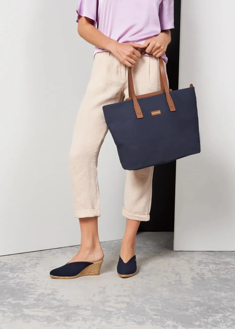 VISCATA Truja Women's Mule Espadrille Canvas Slip On