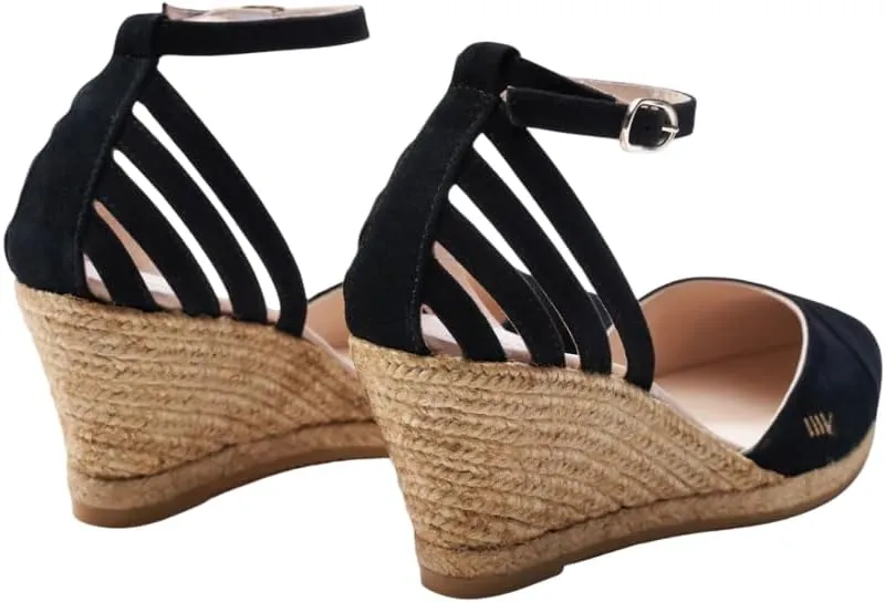 Viscata Ullastret Espadrille Suede Wedges Spain Handmade 2 ½” Heel Women's Sandals with Premium Suede Upper and 100% Natural Jute Midsole for all Occasions: Casual, Work, Party