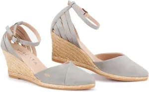 Viscata Ullastret Espadrille Suede Wedges Spain Handmade 2 ½” Heel Women's Sandals with Premium Suede Upper and 100% Natural Jute Midsole for all Occasions: Casual, Work, Party