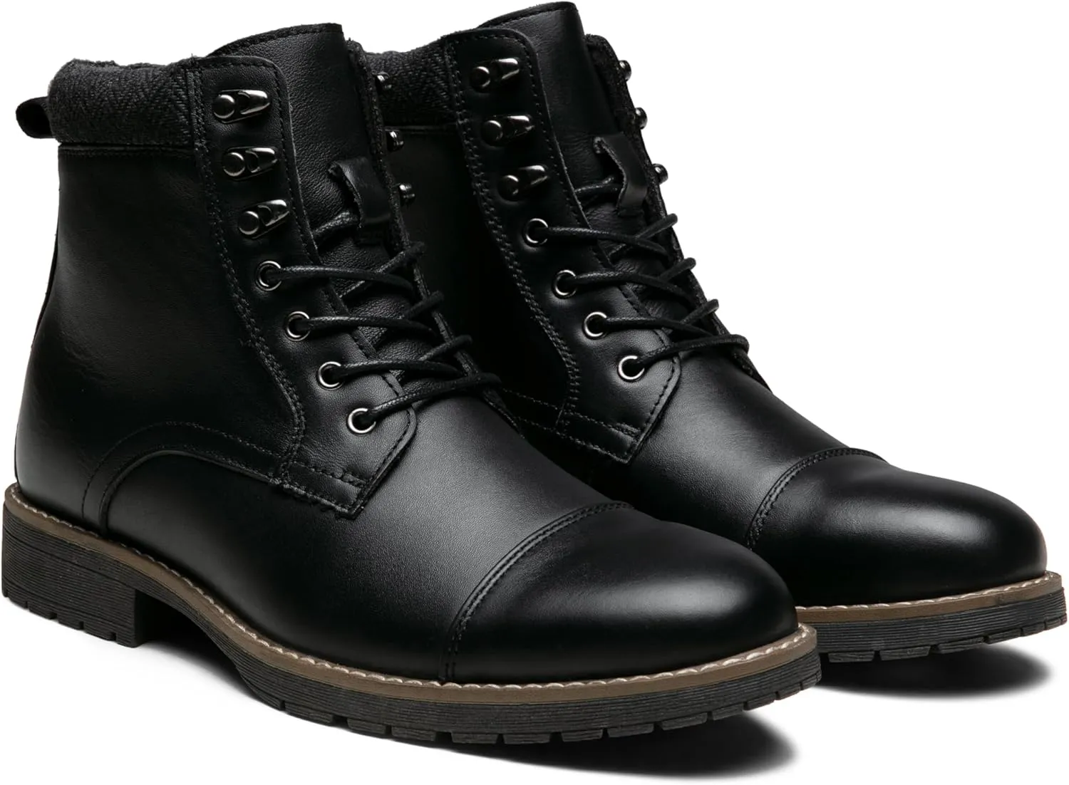 Vostey Mens Boots Motorcycle Casual Boots for Men Zipper Fashion Chukka Boots Mens