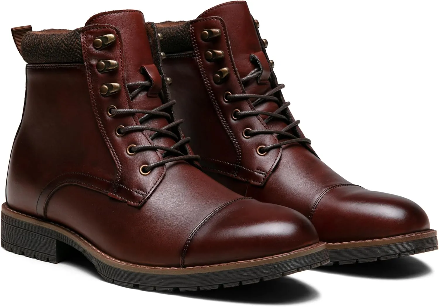 Vostey Mens Boots Motorcycle Casual Boots for Men Zipper Fashion Chukka Boots Mens