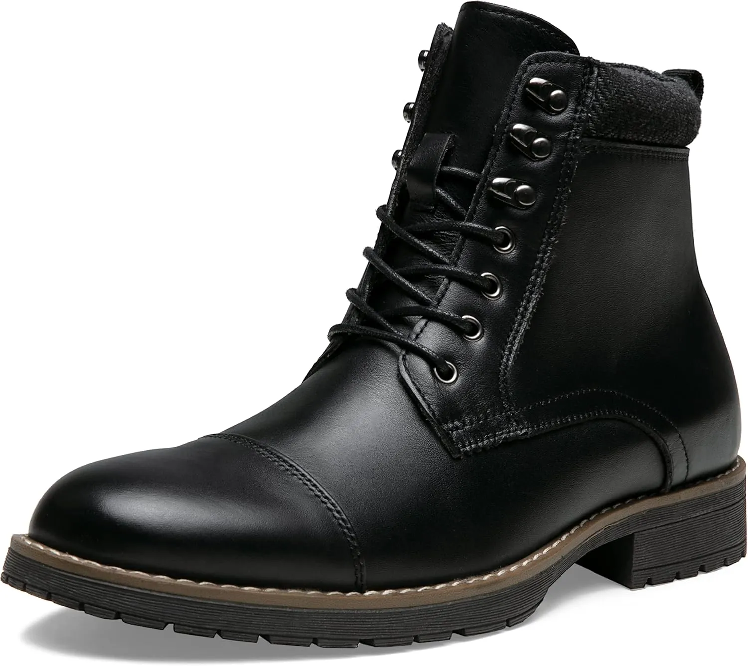 Vostey Mens Boots Motorcycle Casual Boots for Men Zipper Fashion Chukka Boots Mens